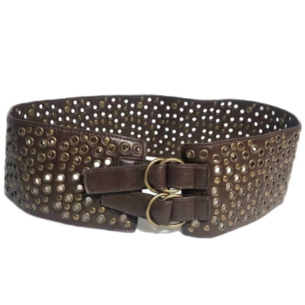 Boho Studded faux leather belt‎